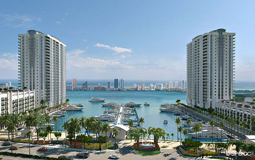 Marina Palms Yacht Club, New Construction in Miami