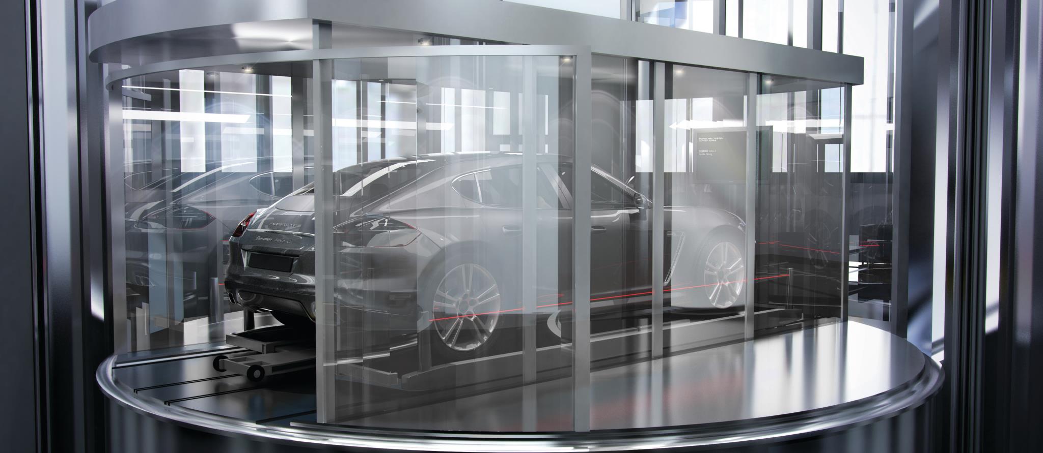 Porsche Design Tower Car Elevator
