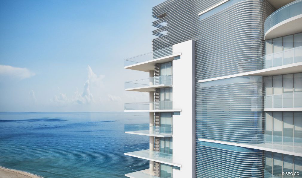Frente a la playa Terrazas en L'Atelier, Luxury Oceanfront Condos Situado en 6901 Collins Avenue, Miami Beach, Florida 33141