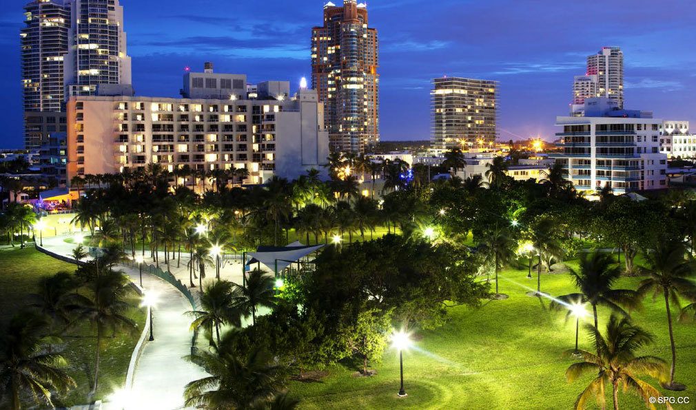 South Pointe Park, situados cerca de 321 Océano, Luxury Oceanfront Condominiums Situado a 321 Ocean Drive, Miami Beach, FL 33139