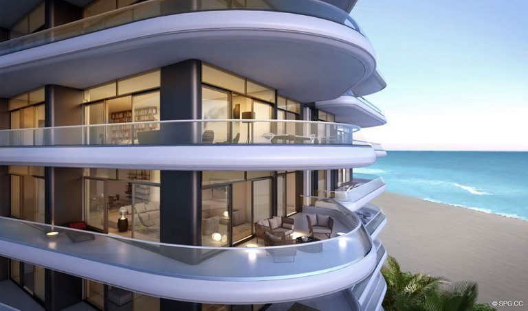 Vistas al mar desde Faena House, Luxury Oceanfront Condominiums Situado en 3201 Collins Ave, Miami Beach, FL 33140