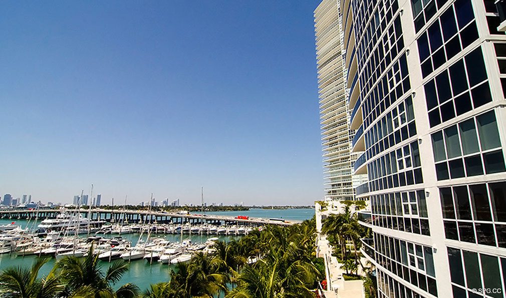 Views from Murano Grande, Luxury Waterfront Condominiums Located at 400 Alton Rd, Miami Beach, FL 33139