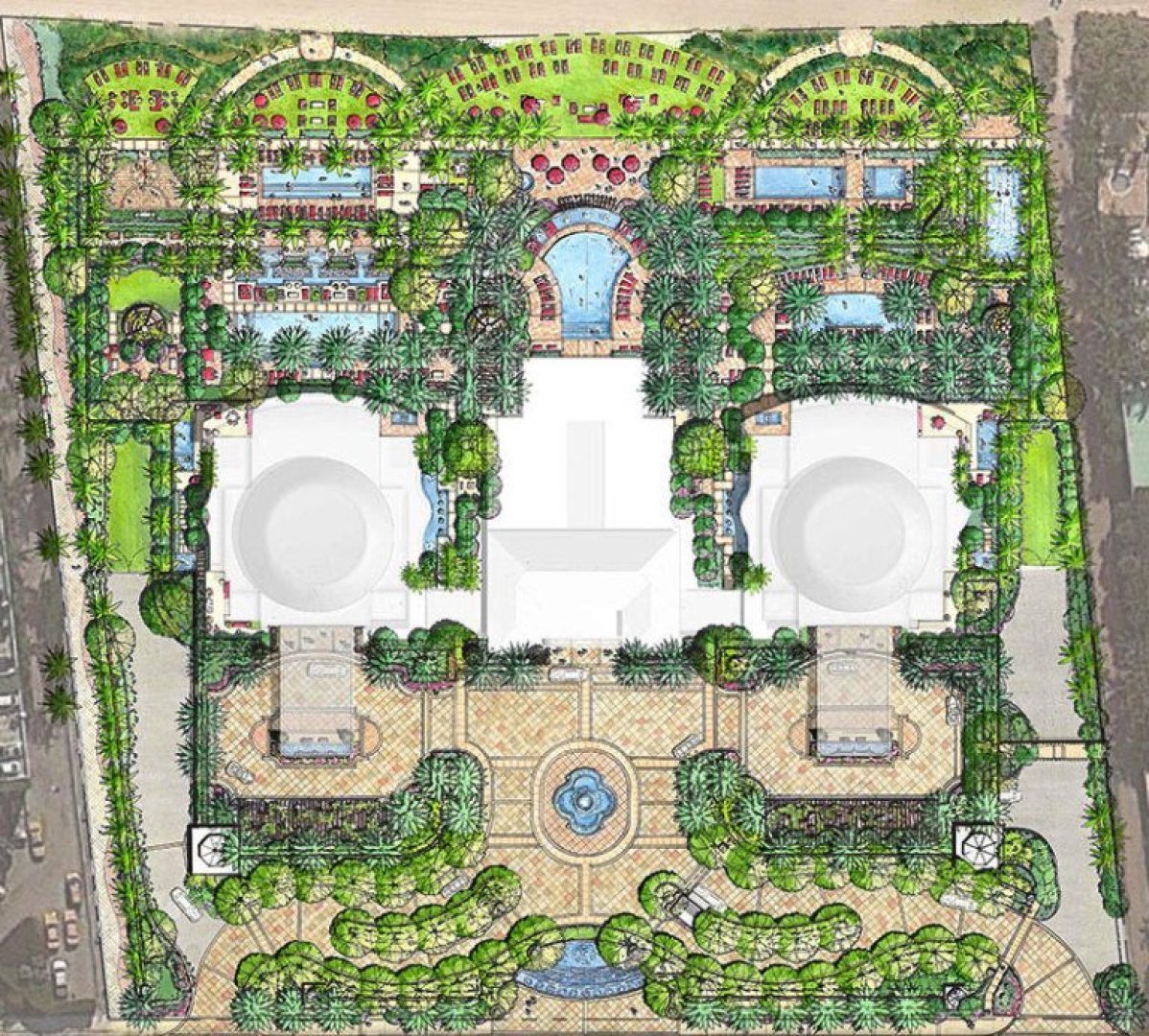 Siteplan for Estates at Acqualina, Luxury Oceanfront Condos in Sunny Isles Beach, Florida 33160