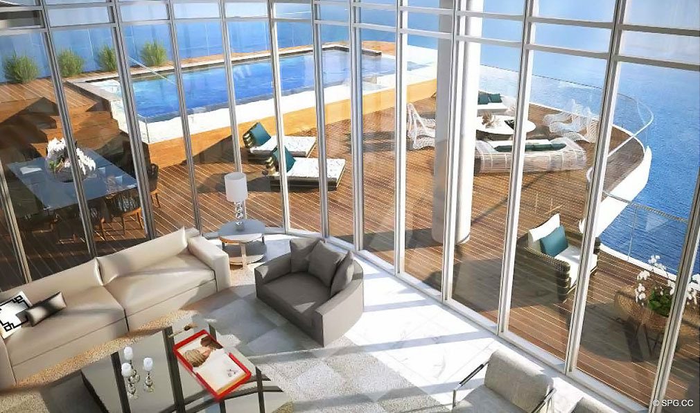 Penthouse at Chateau Beach Residences, Luxury Oceanfront Condominiums Located at 17475 Collins Ave, Sunny Isles Beach, FL 33160