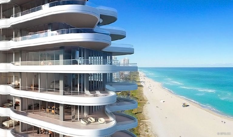 Ocean View from Faena Versailles Contemporary, Luxury Oceanfront Condos in Miami Beach, Florida 33140