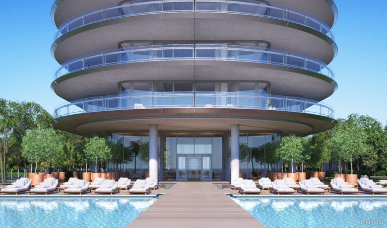 Poolside at Eighty Seven Park, Luxury Oceanfront Condos in Miami Beach, Florida 33154