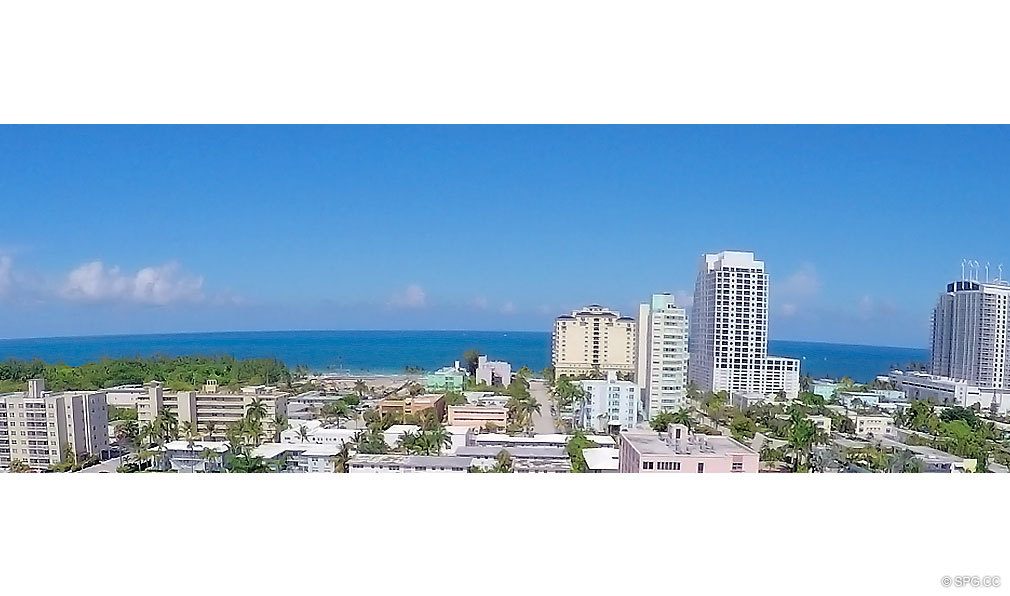 Eastern Penthouse View from The Wave on Bayshore, Luxury Seaside Condos in Fort Lauderdale, Florida 33304