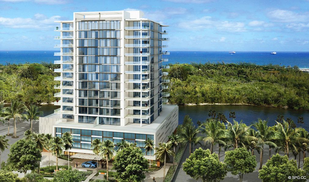 Rendering of AquaBlu, Luxury Waterfront Condos in Fort Lauderdale, Florida 33304