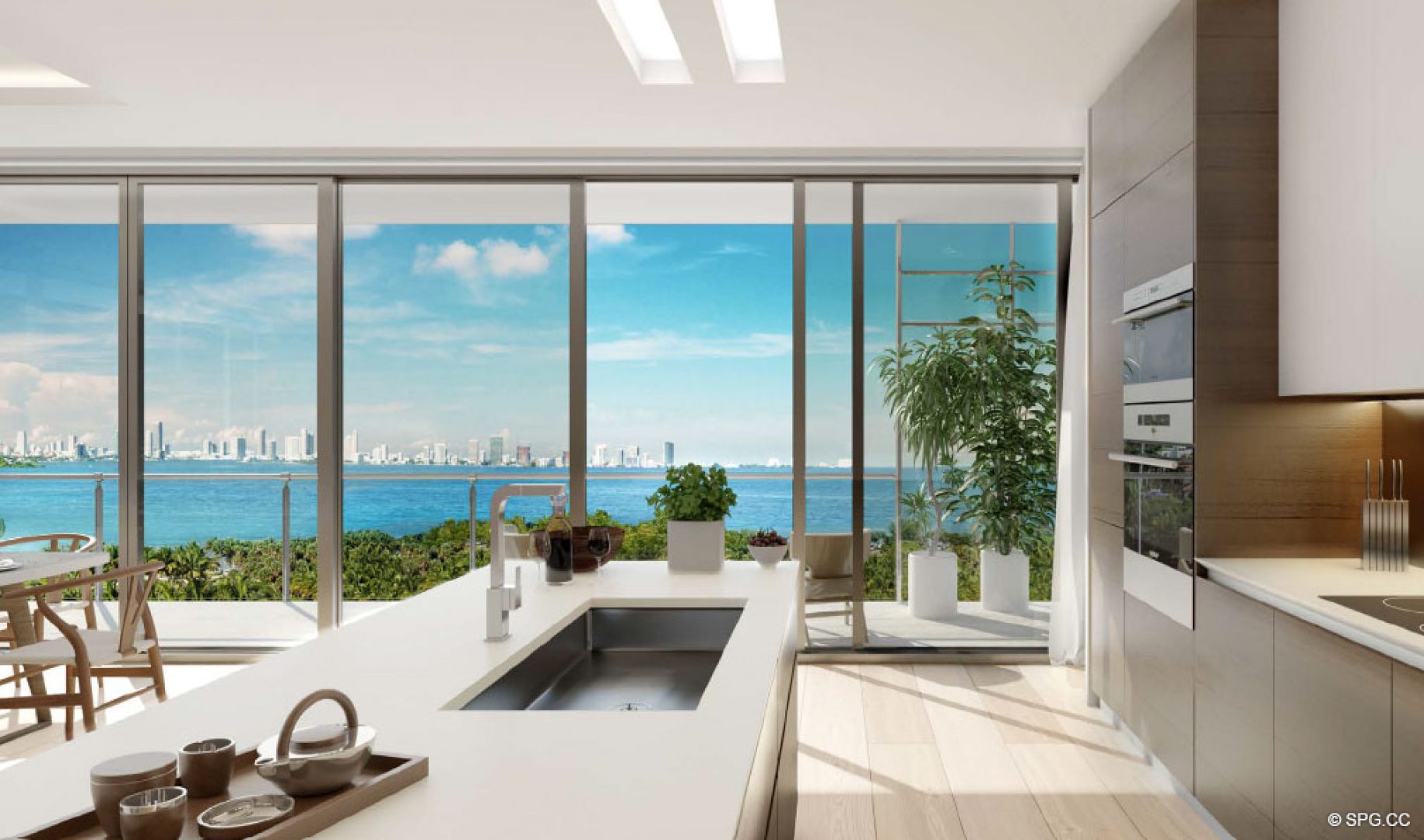 Floor to Ceiling Glass Residences at 3900 Alton, Luxury Waterfront Condos in Miami Beach, Florida 33140