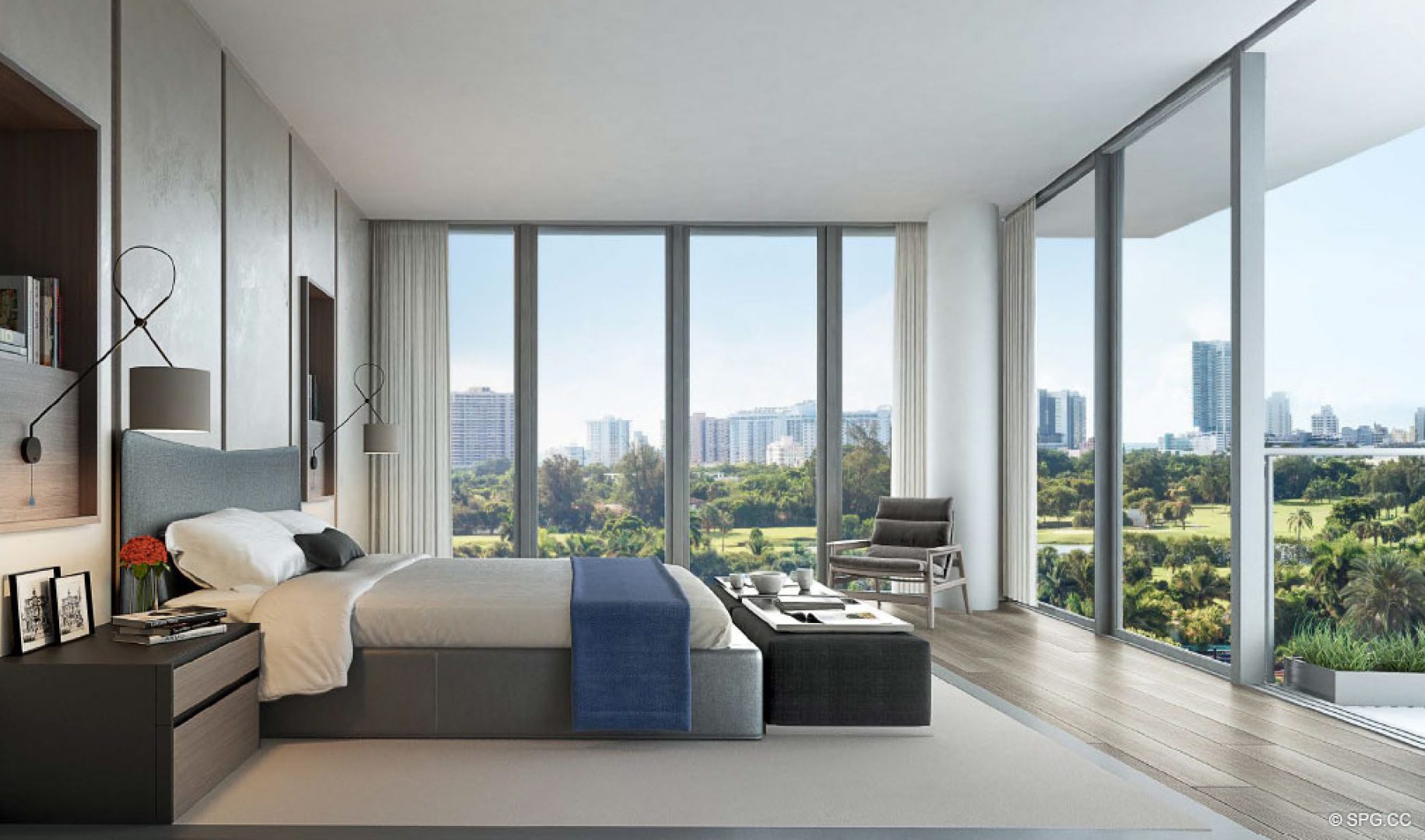 Exceptional Master Suite Views at 3900 Alton, Luxury Waterfront Condos in Miami Beach, Florida 33140