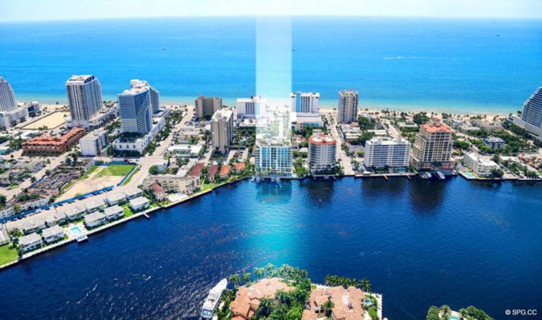 East View of 321 at Water's Edge, Luxury Waterfront Condos in Fort Lauderdale, Florida 33304