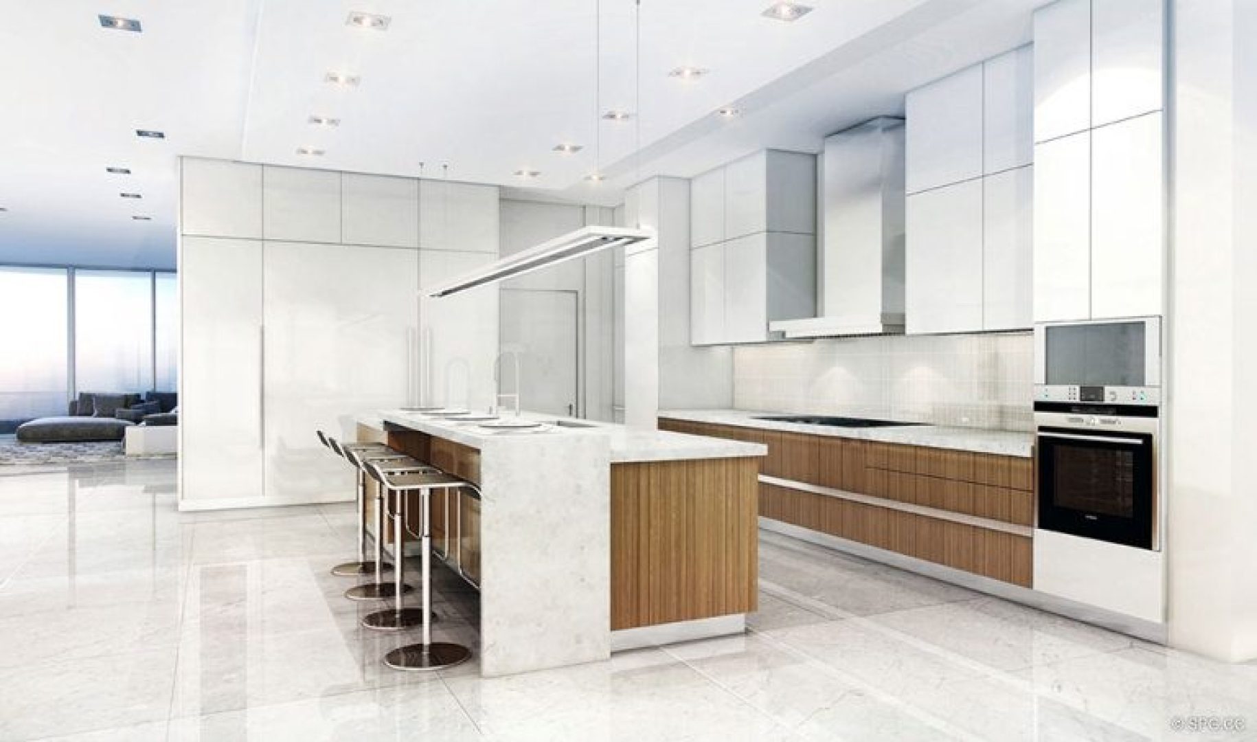 Gourmet Kitchens inside 321 at Water's Edge, Luxury Waterfront Condos in Fort Lauderdale, Florida 33304