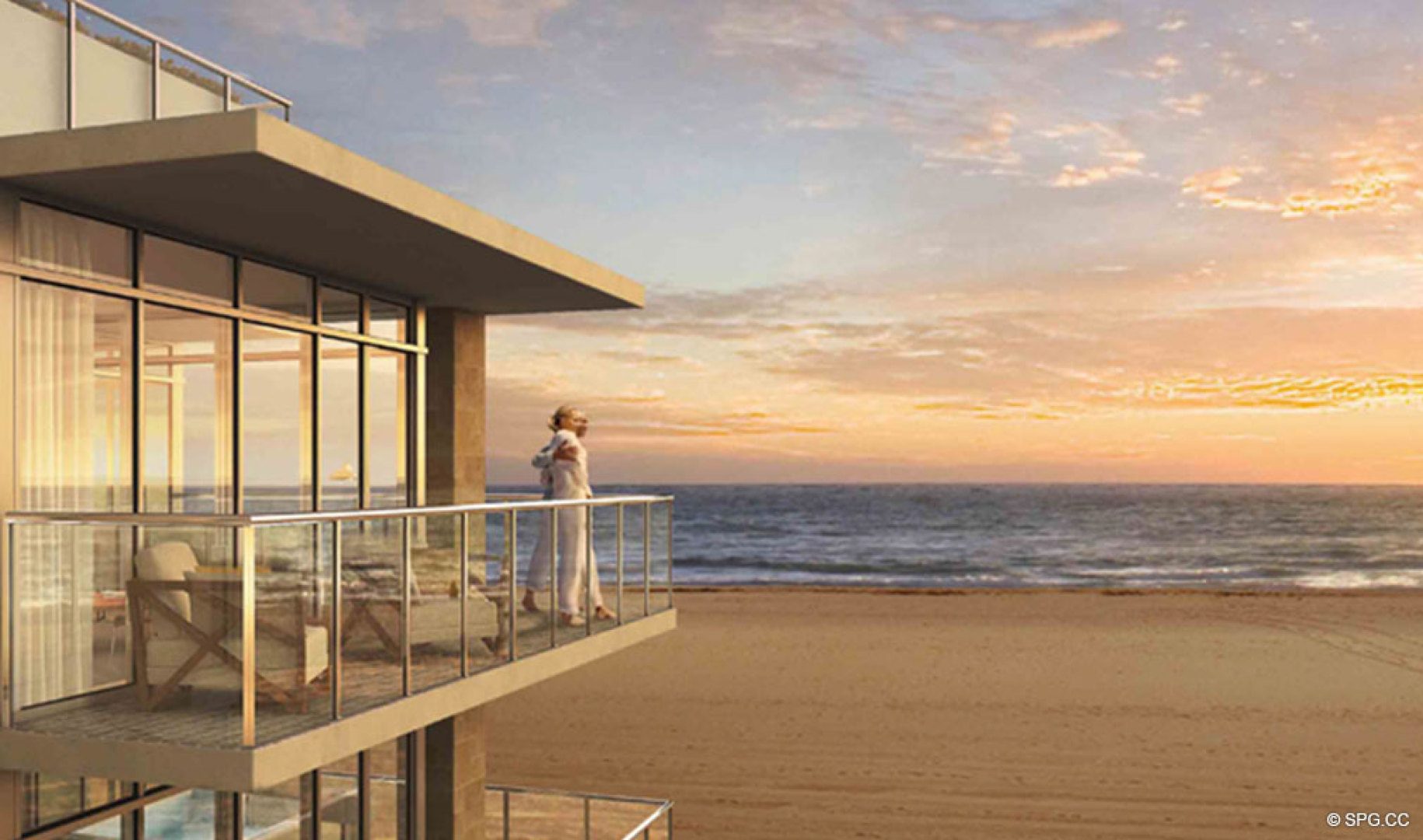 Enjoy Beautiful Sunrises at Sage Beach, Luxury Oceanfront Condos in Hollywood Beach Florida 33019
