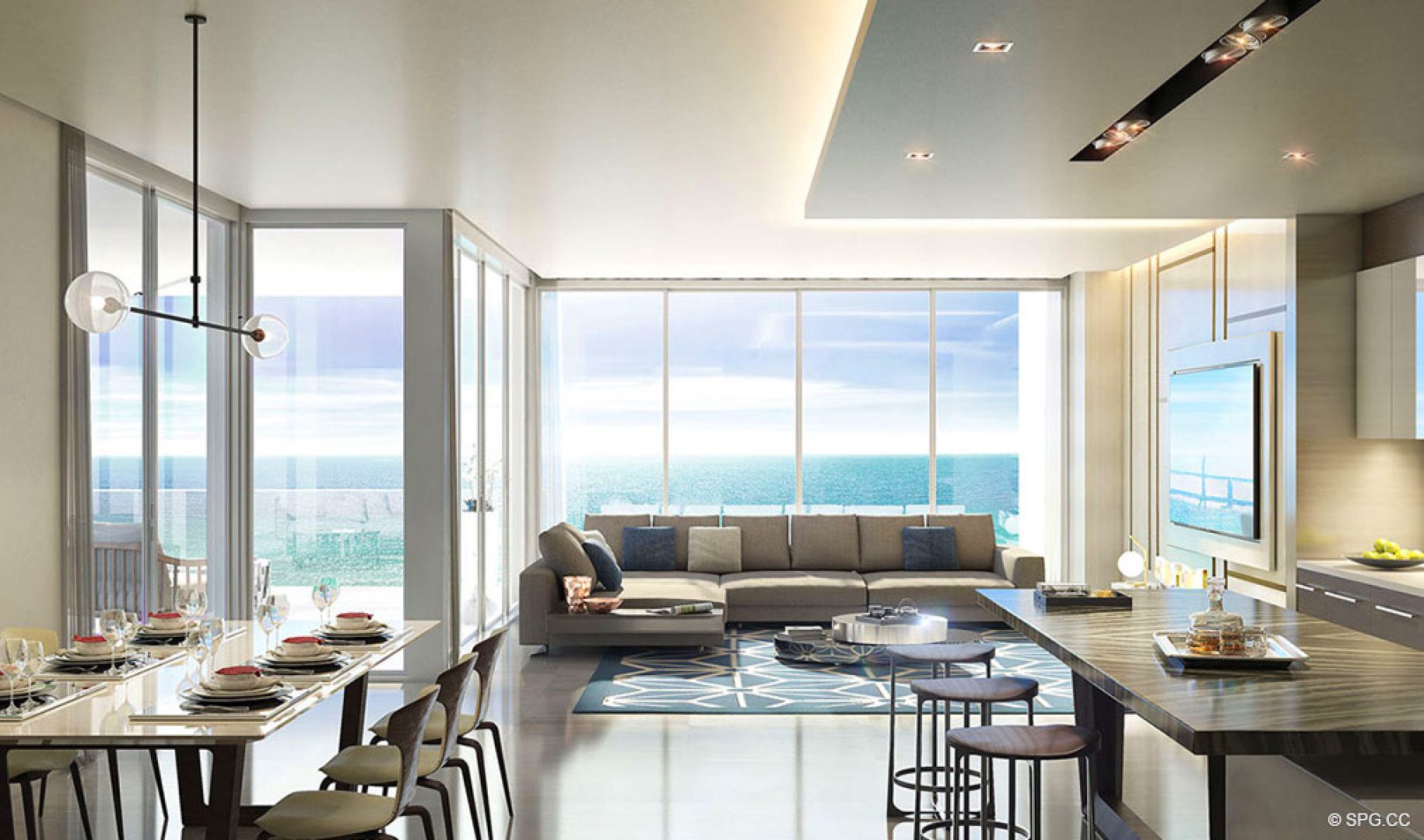 Luxury Beachfront Homes at 5000 North Ocean, Luxury Oceanfront Condos in Riviera Beach