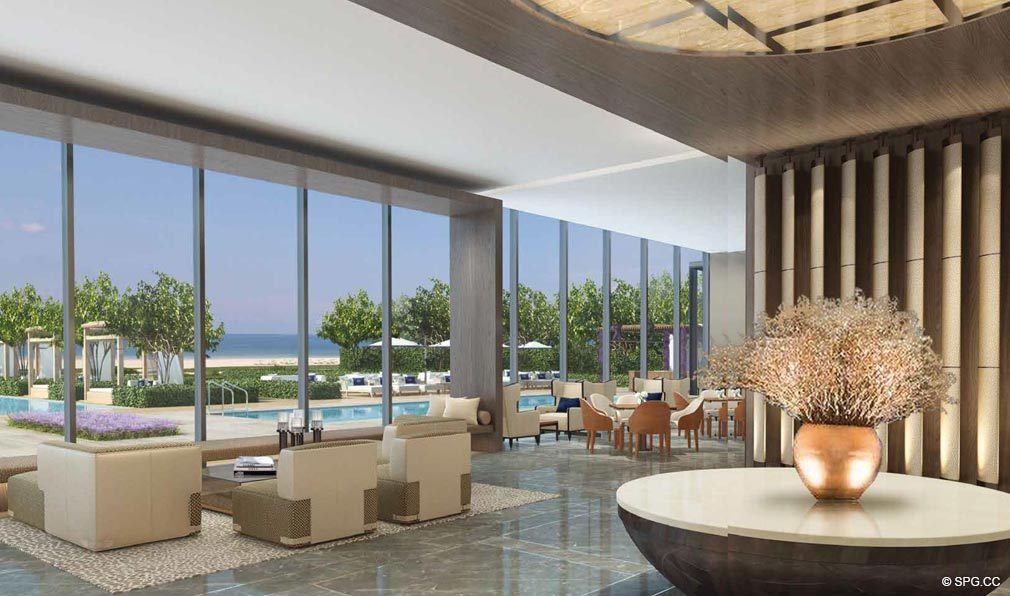 Lavish Social Spaces in Fendi Chateau Residences, Luxury Oceanfront Condos in Surfside, Miami Beach