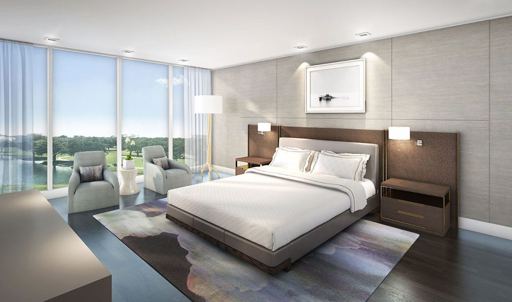 Bedroom Concept inside Akoya Boca West, Luxury Condos in Boca Raton, Florida 33432