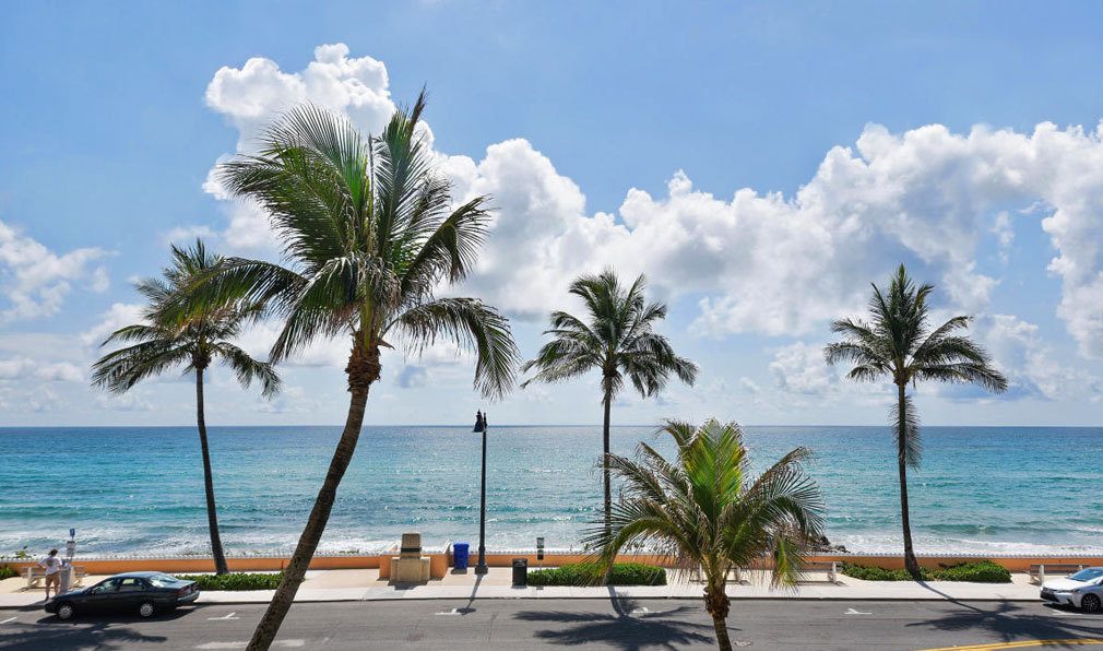 Beach View from the Winthrop House, Luxury Oceanfront Condos in Palm Beach, Florida 33480