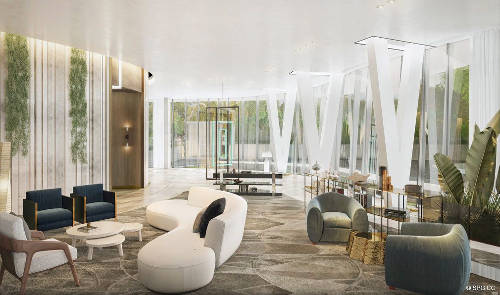Luxurious Social Spaces at Park Grove, Luxury Waterfront Condos in Miami, Florida 33133