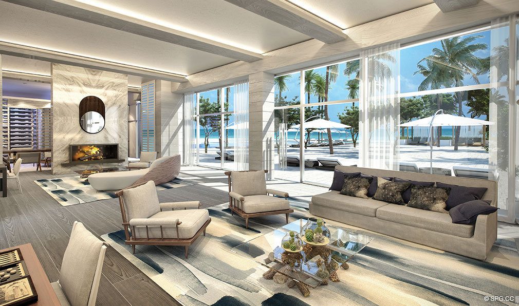 Wine Lounge at Auberge Beach Residences, Luxury Oceanfront Condos in Ft Lauderdale