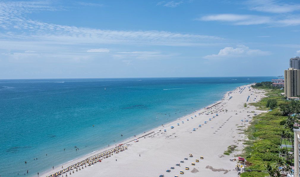 Southeast Beach Views from VistaBlue Singer Island, Luxury Oceanfront Condos in Riviera Beach, Florida 33404