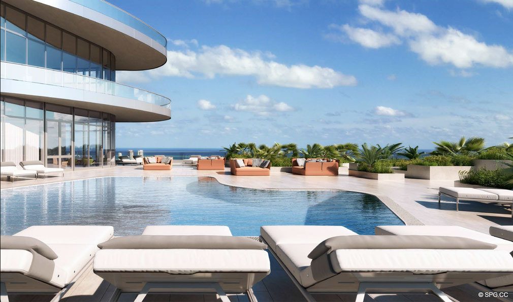 Luxurious Pool in the Sky at Brickell Flatiron, Luxury Condos in Miami, Florida 33130