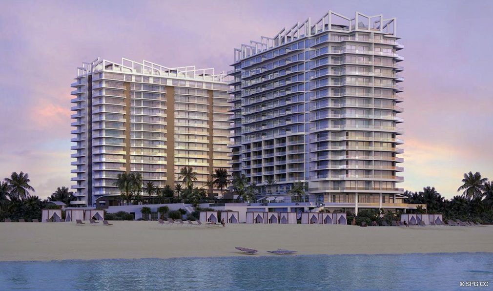 Beach View of Amrit Ocean Resort and Residences, Luxury Oceanfront Condos on Singer Island, Florida