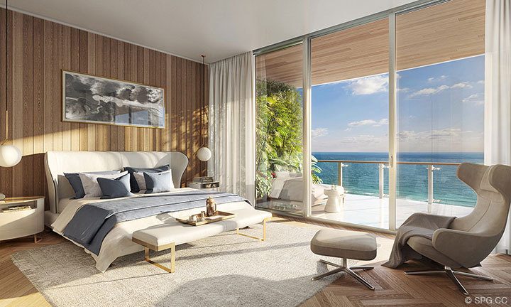 Residence Bedroom of 57 Ocean, Luxury Oceanfront Condos in Miami Beach