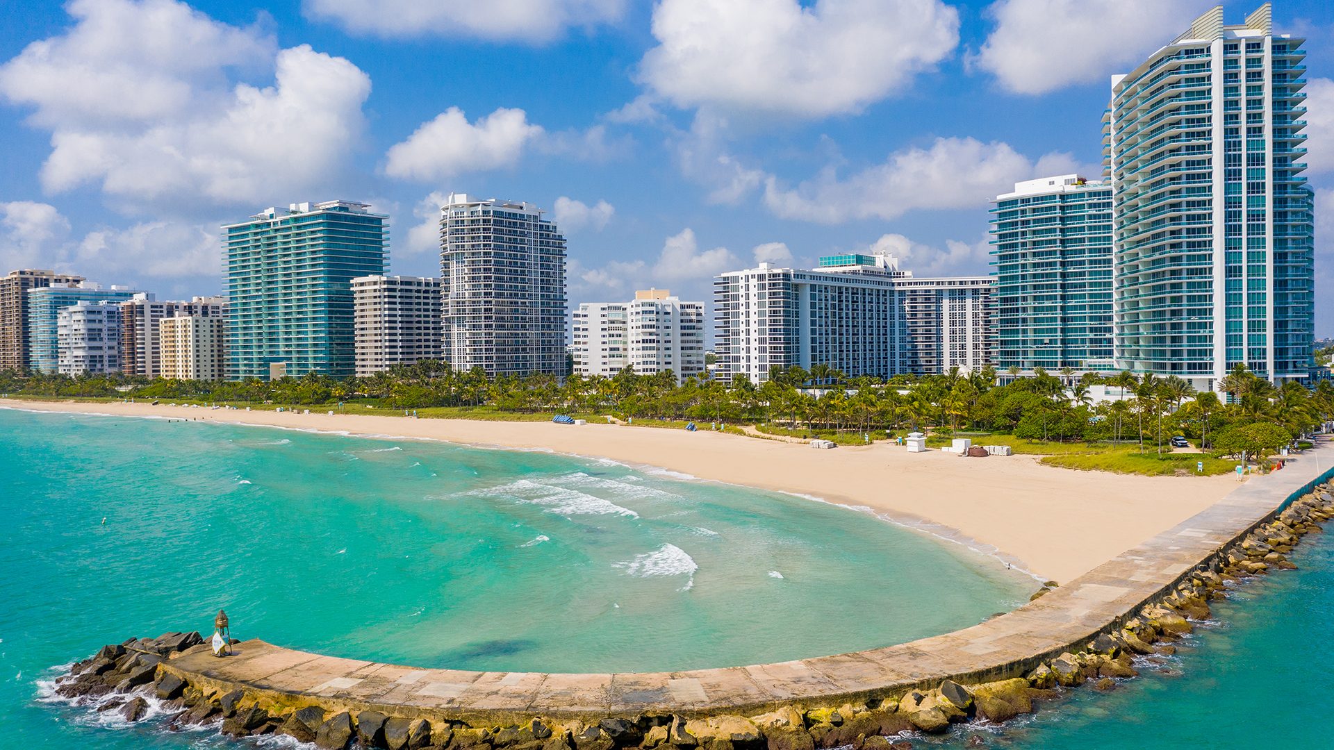 Aerial Ritz-Carlton One Bal Harbour Miami Beach, Luxury Oceanfront Condos in Bal Harbour