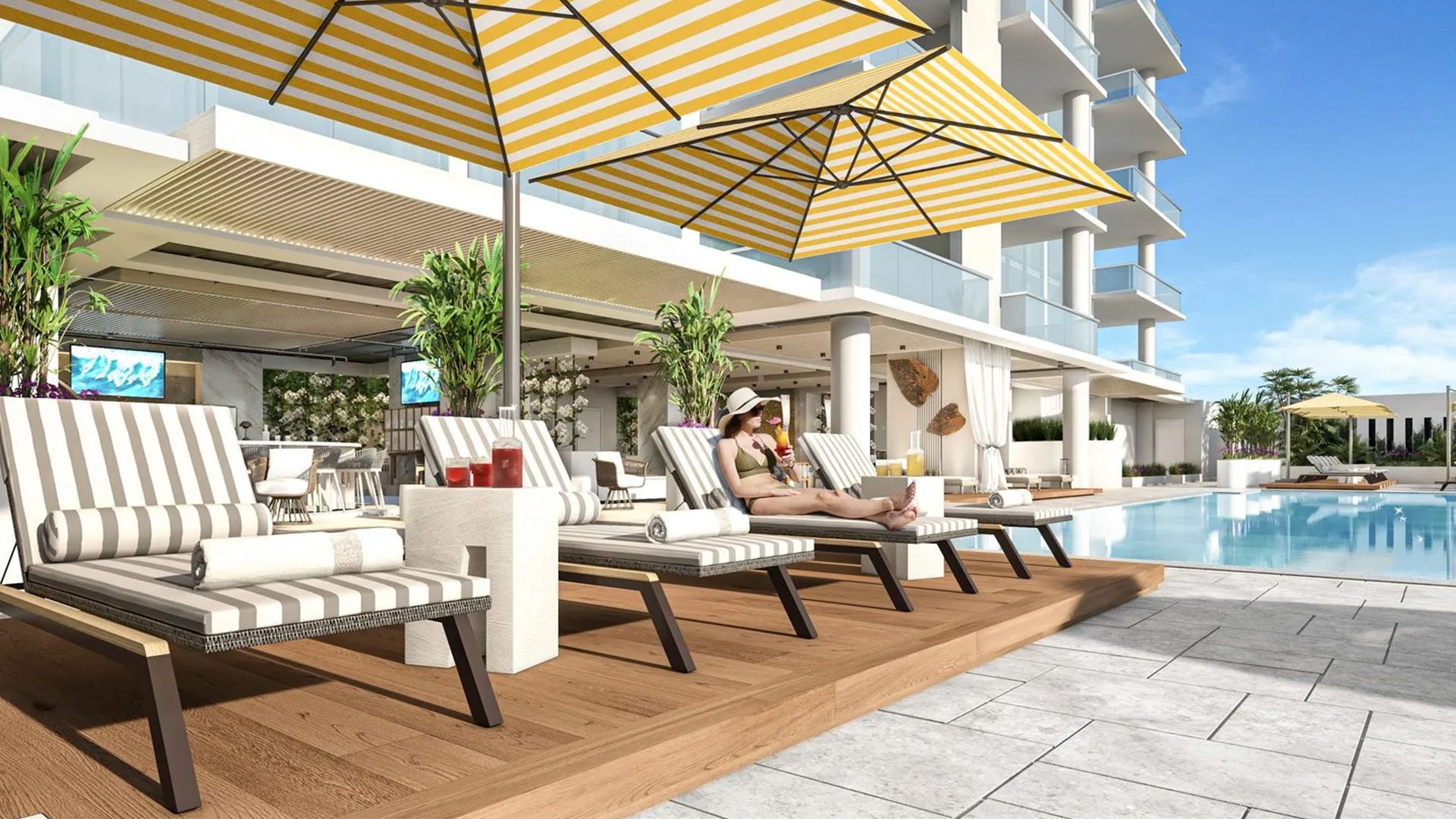 Salato Pompano Cabana Pool Deck