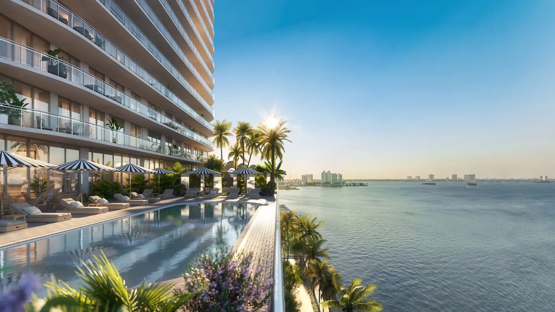 Continuum Club and Residences Pool Deck Harbor