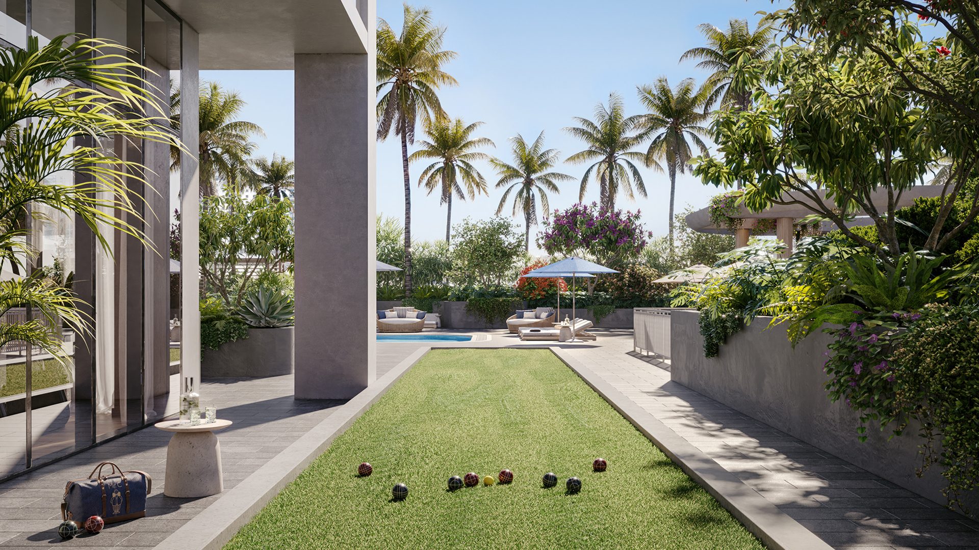 Mr C Residences Bocce Court