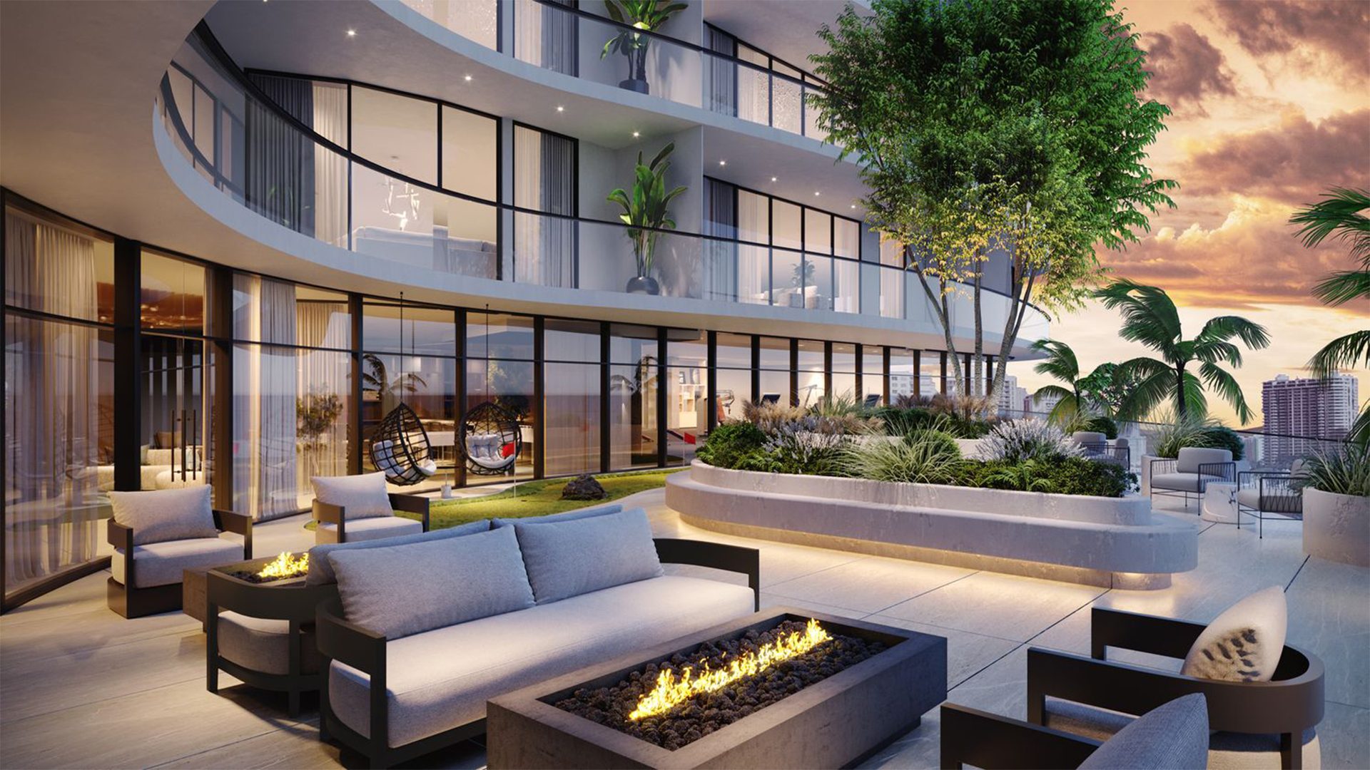 Tal Aventura Condominiums Terrace