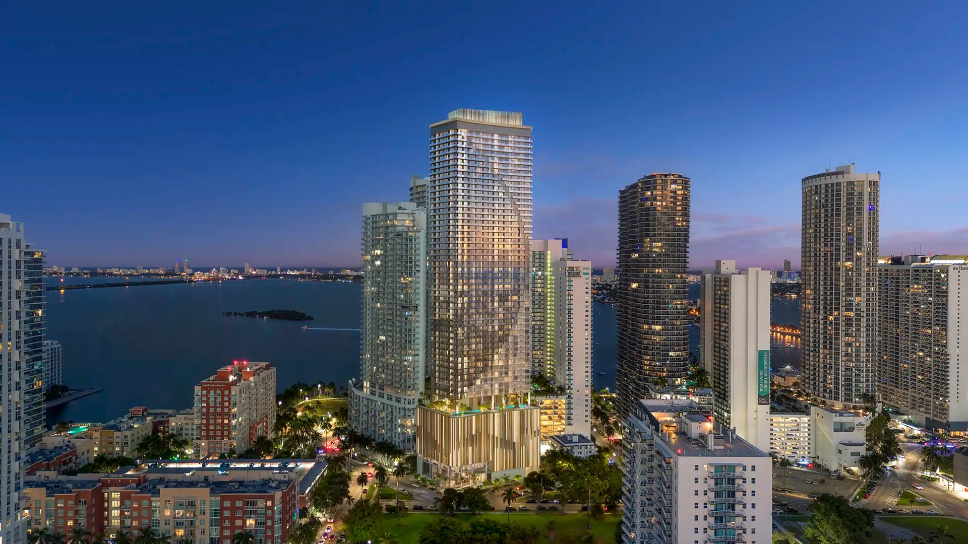 Edge House Residences Miami Aerial