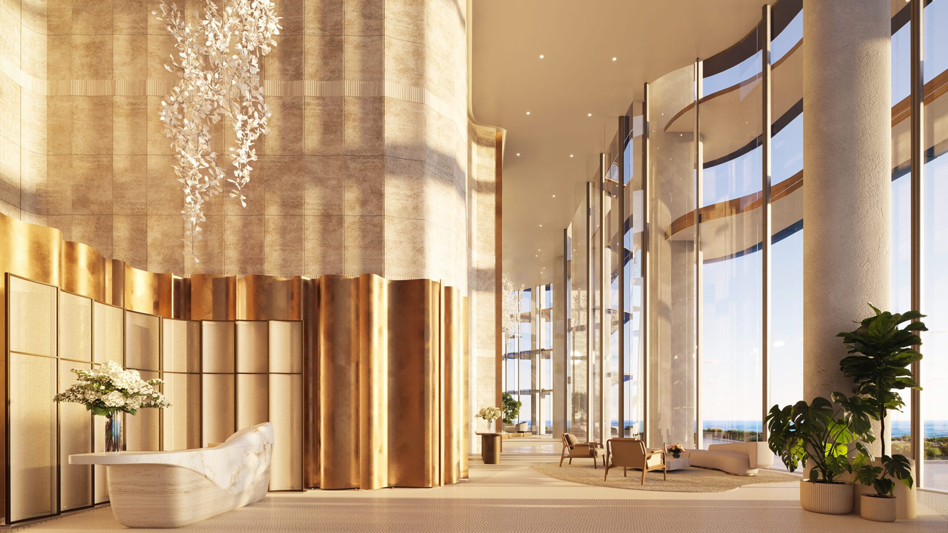 The Residences Mandarin Oriental Miami South Tower Lobby