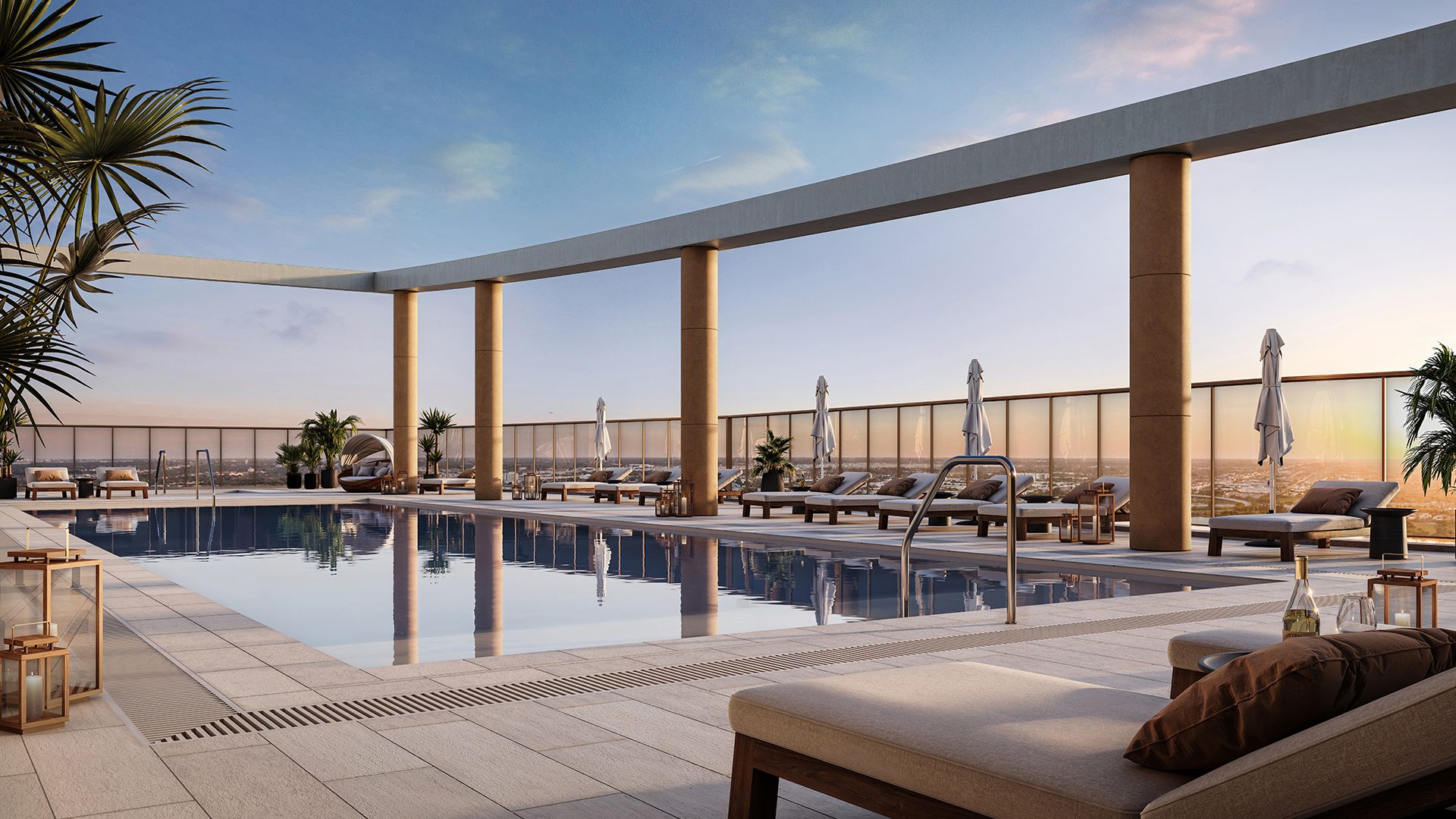 The Berkeley Palm Beach Rooftop Pool