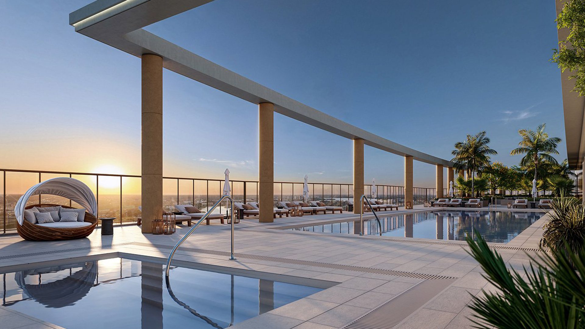 The Berkeley Palm Beach Rooftop Pool East