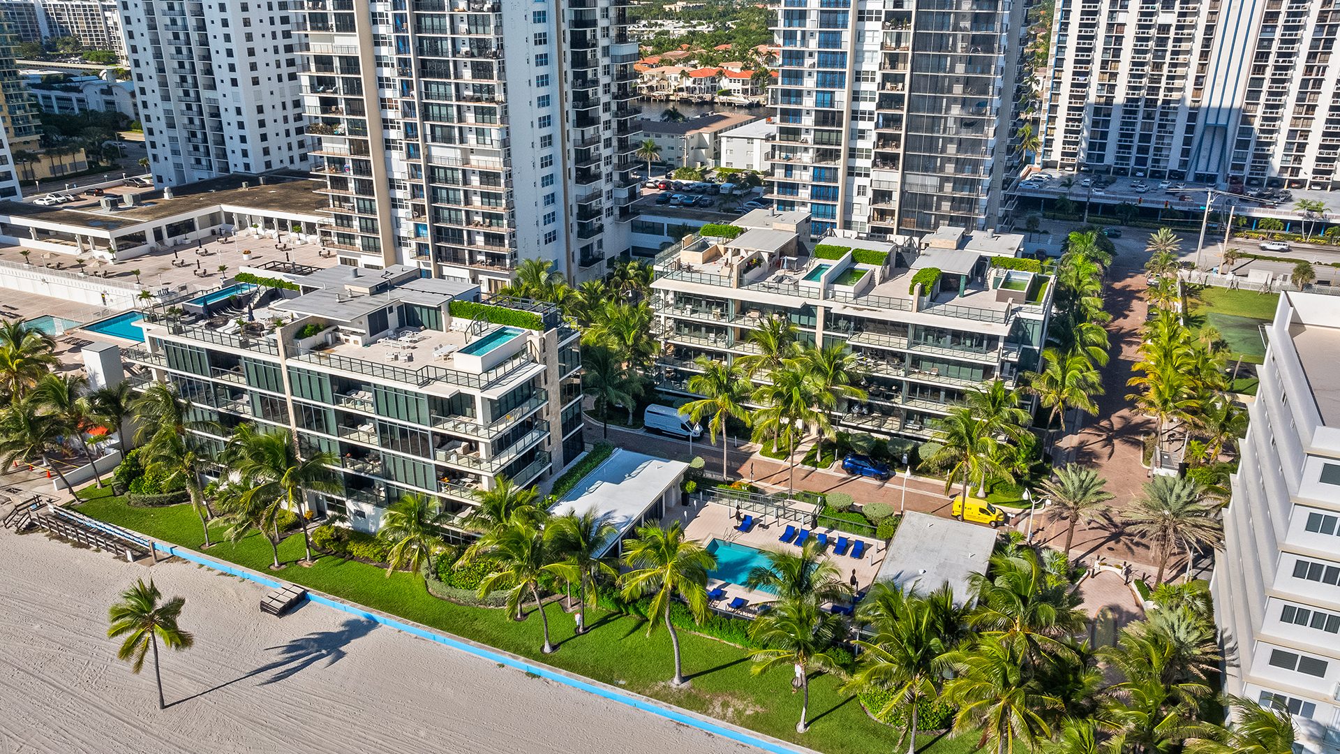 Sage Beach Hollywood Aerial 7