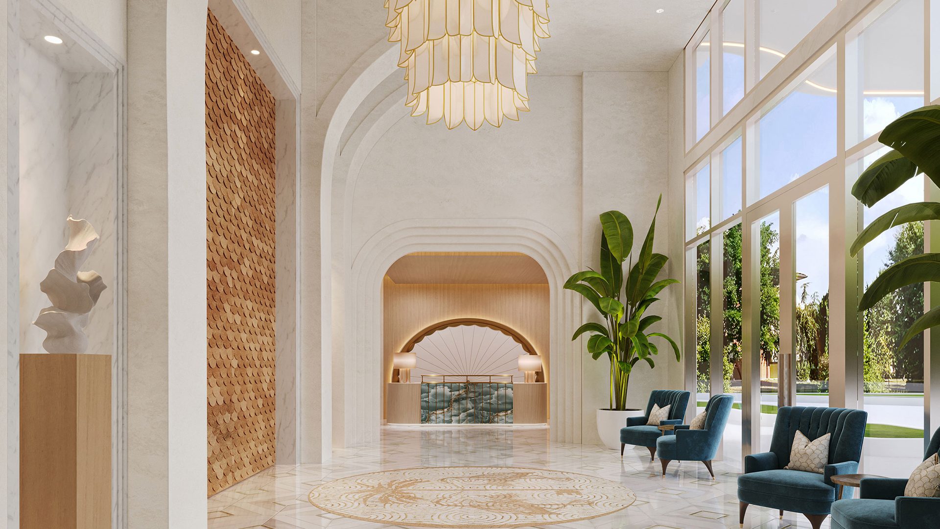 Maison d'Or South Flagler Lobby Entry