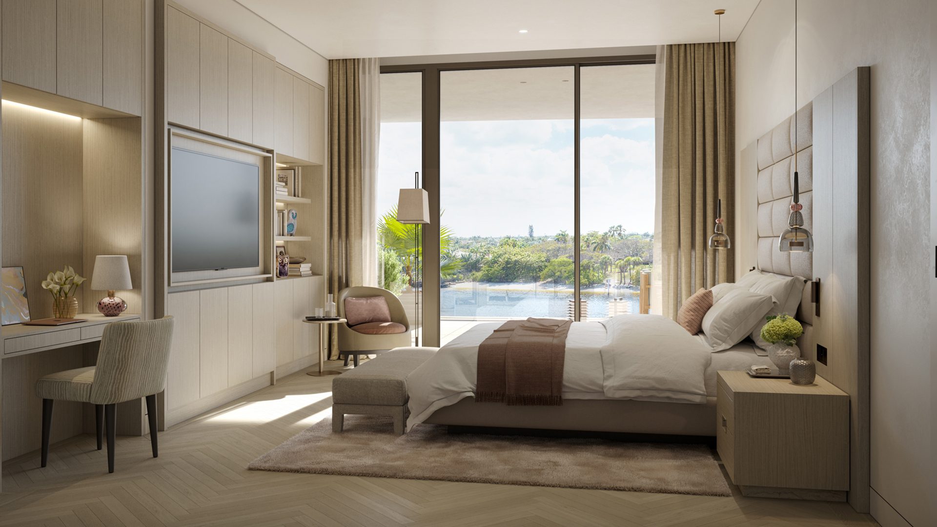 Rosewood Residences Hillsboro Beach Master Bedroom