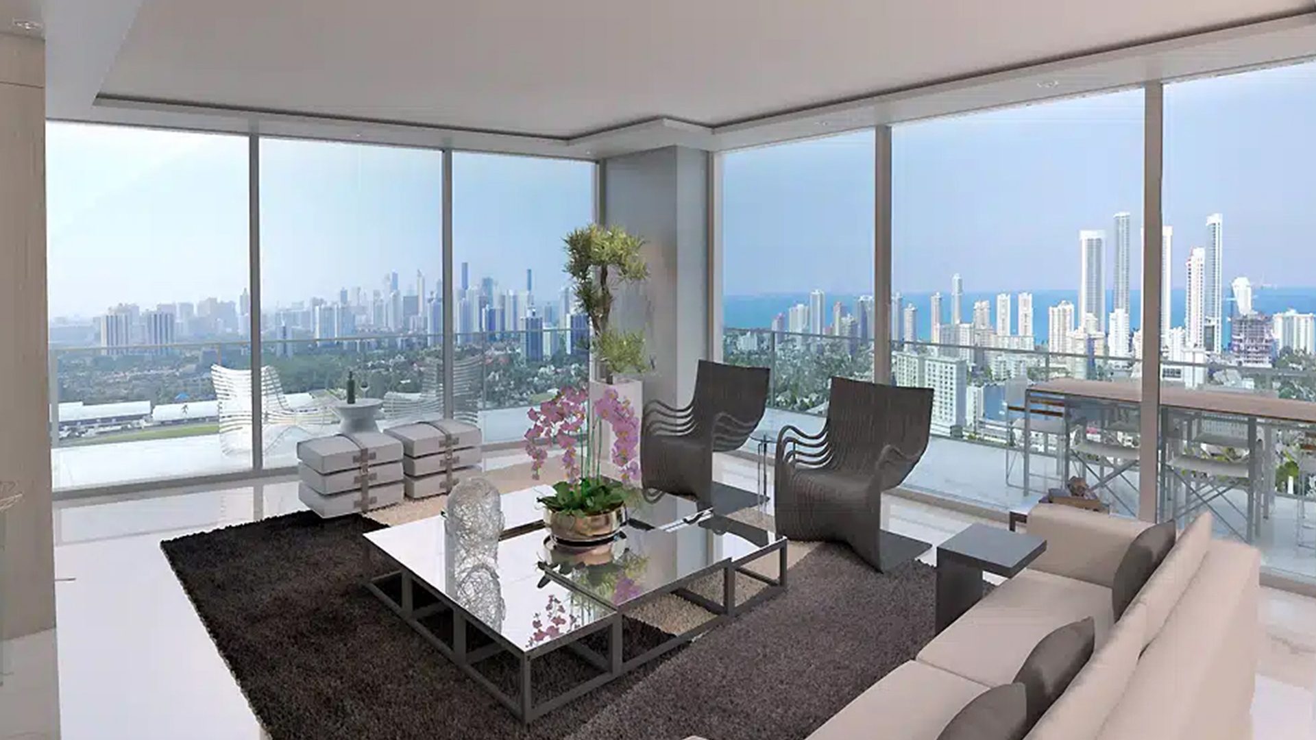 Oasis Hallandale Beach Living Area
