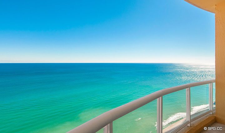 Ocean View at Penthouse Residence 26A, Tower I at The Palms, Luxury Oceanfront Condos in Fort Lauderdale, Florida 33305.