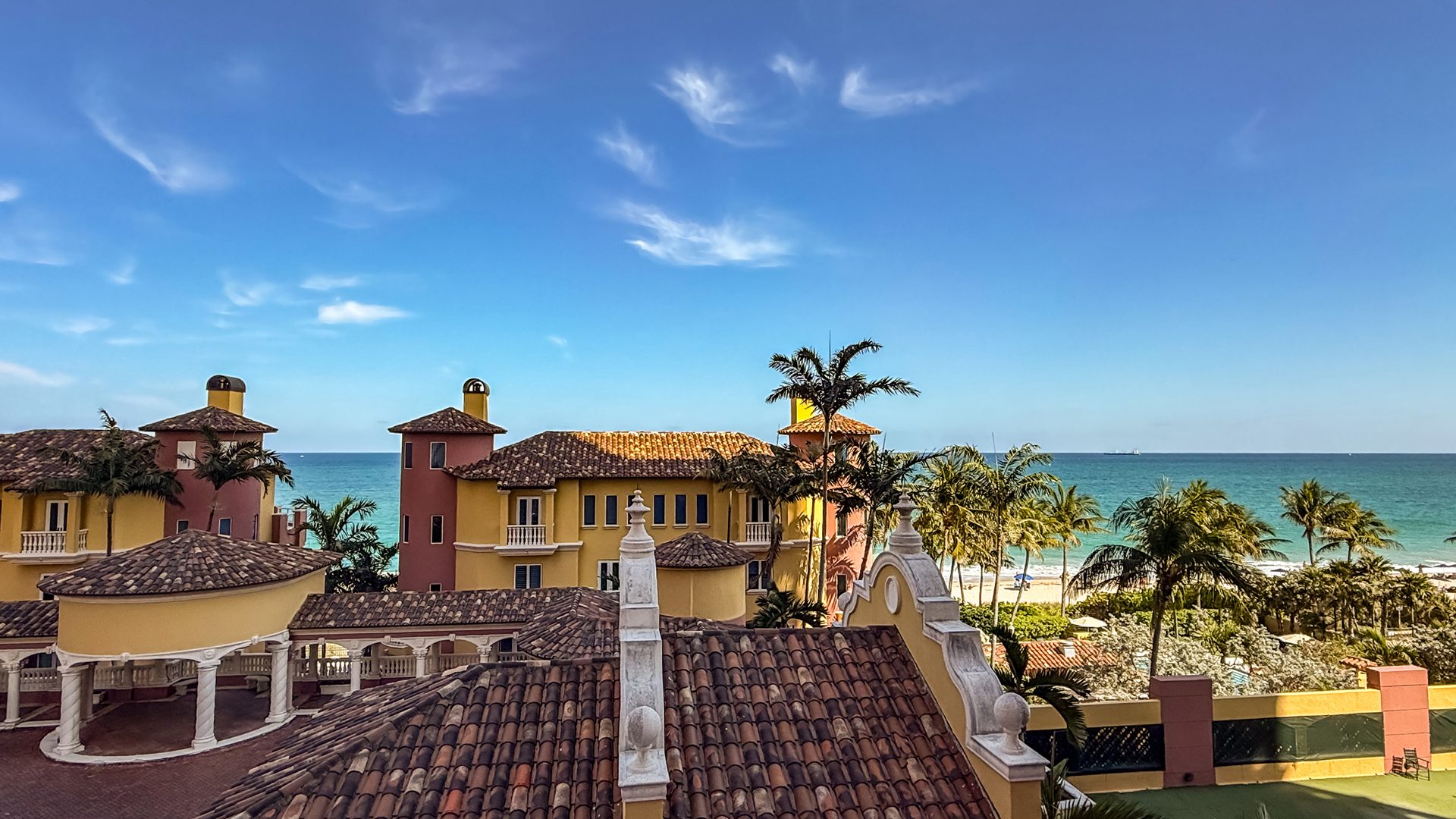 Dining Area Toward Terrace Inside Residence 6C, Tower I at The Palms, Luxury Oceanfront Condominiums Fort Lauderdale, Florida 33305