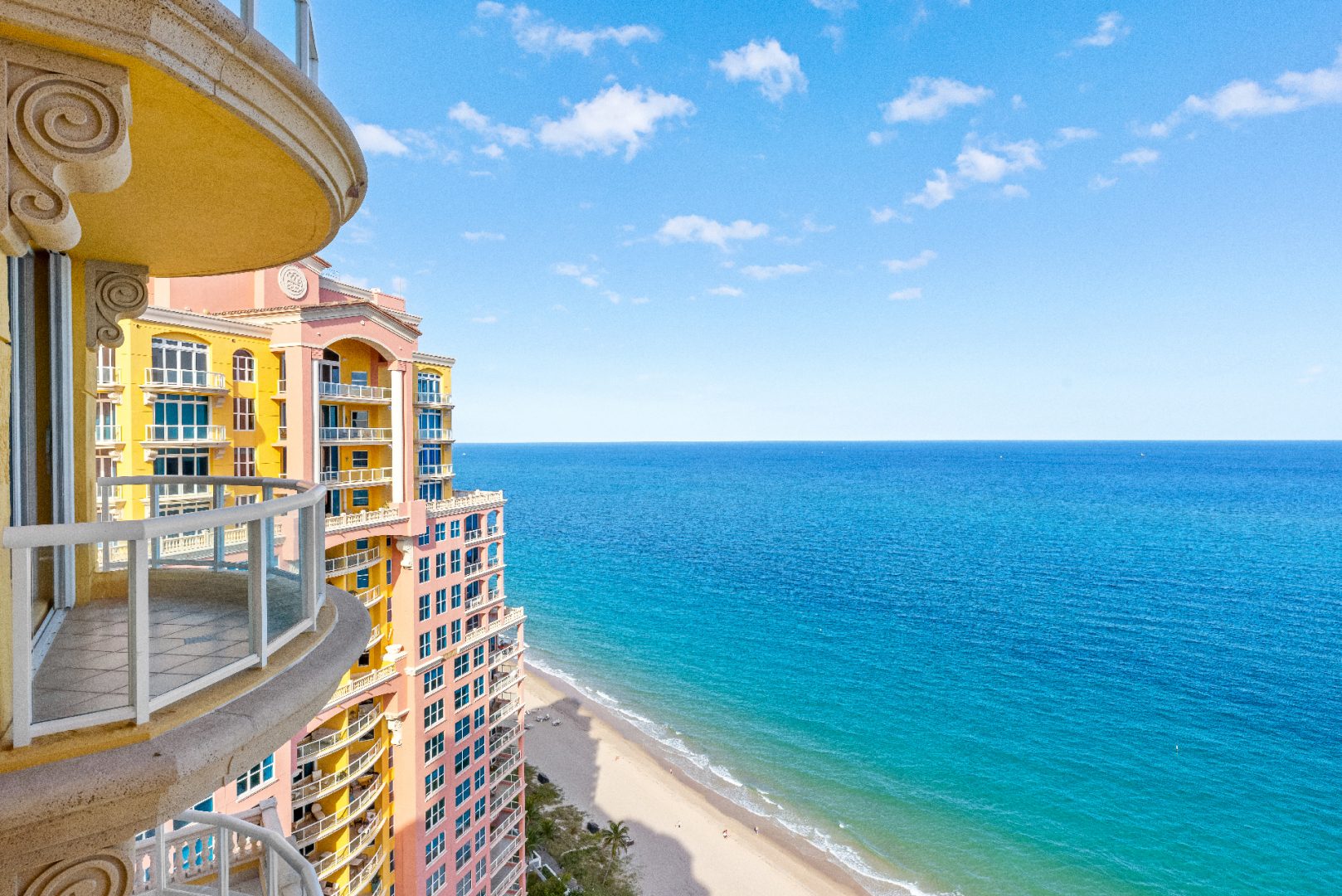 Ocean View at Luxury Oceanfront Residence 30A, Tower I, The Palms Condominiums, 2100 North Ocean Boulevard, Fort Lauderdale Beach, Florida 33305, Luxury Seaside Condos