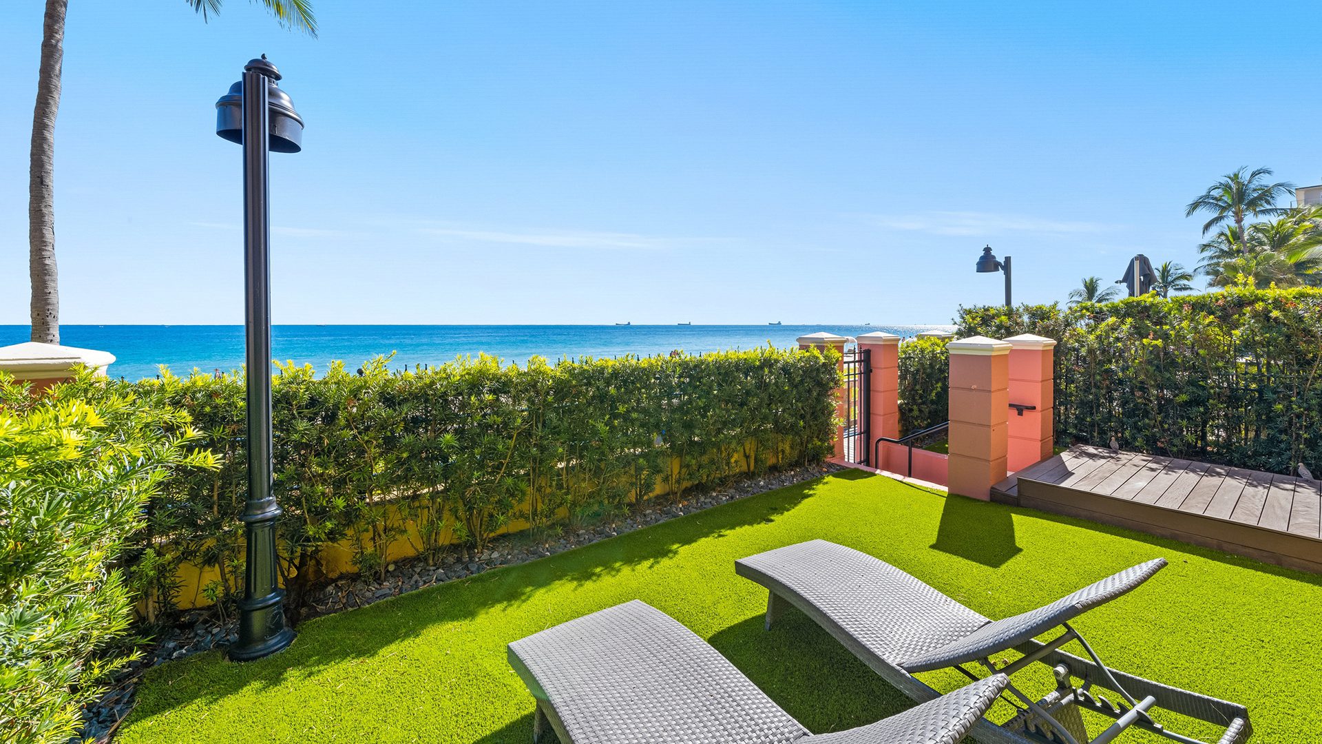 Luxury Oceanfront Villa IV at The Palms The Palms Condominiums Rear Exterior View 4