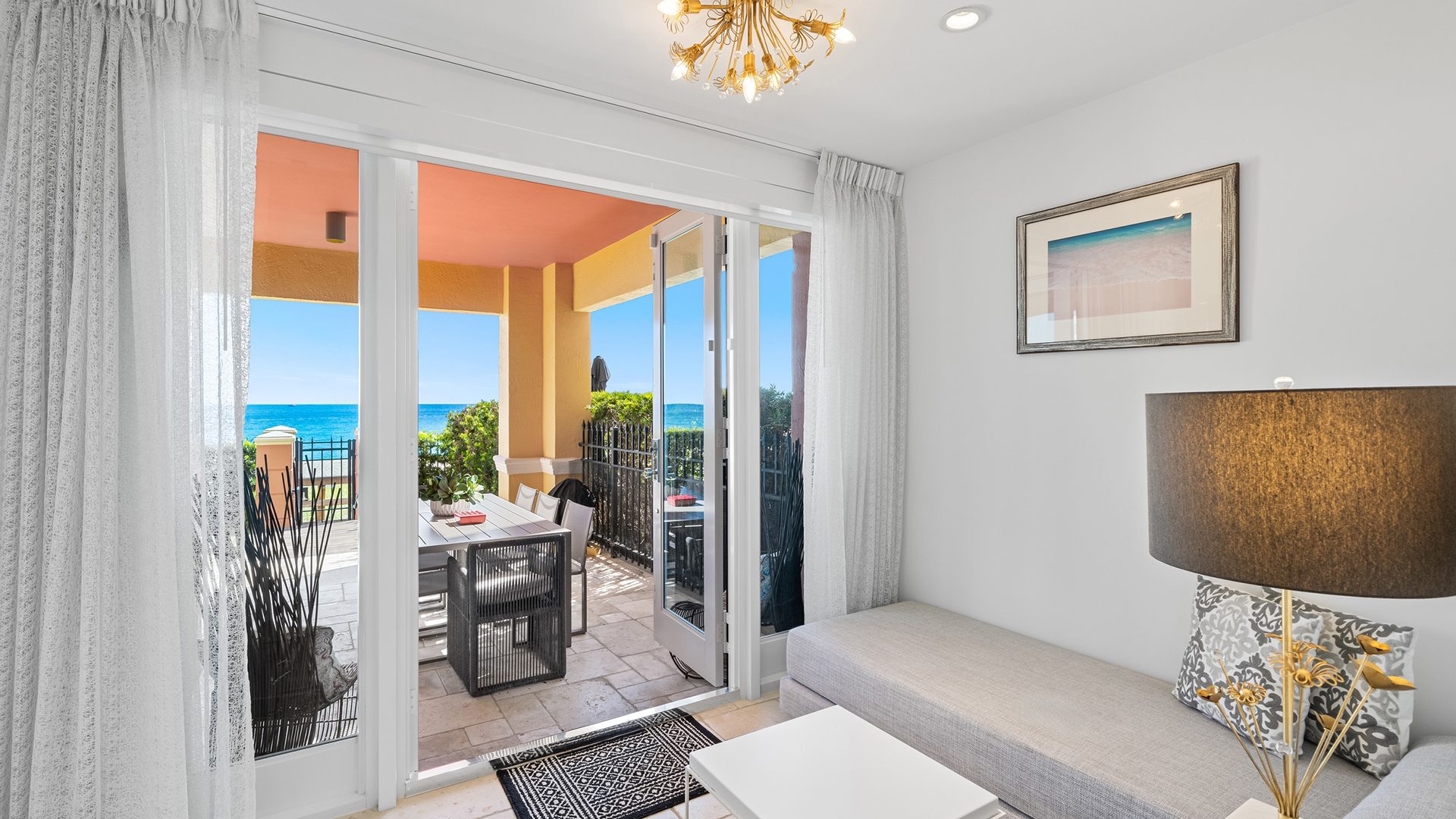 Luxury Oceanfront Villa IV at The Palms The Palms Condominiums Family Room 1