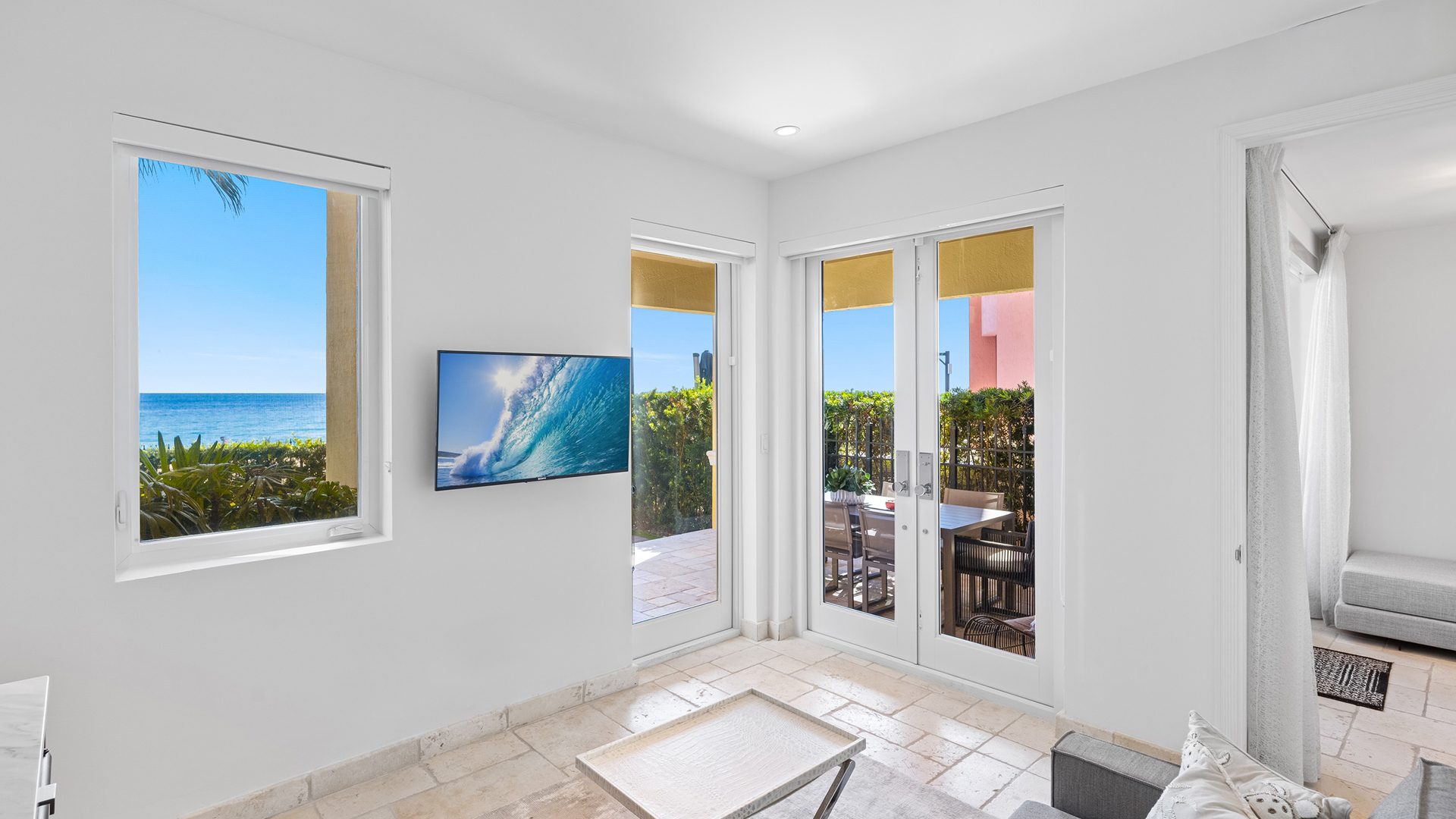 Luxury Oceanfront Villa IV at The Palms The Palms Condominiums Family Room 3