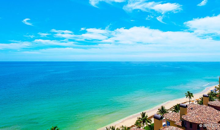 Ocean Views at  Residence 12B, Tower II, The Palms Condominiums, 2110 North Ocean Boulevard, Fort Lauderdale Beach, Florida 33305.
