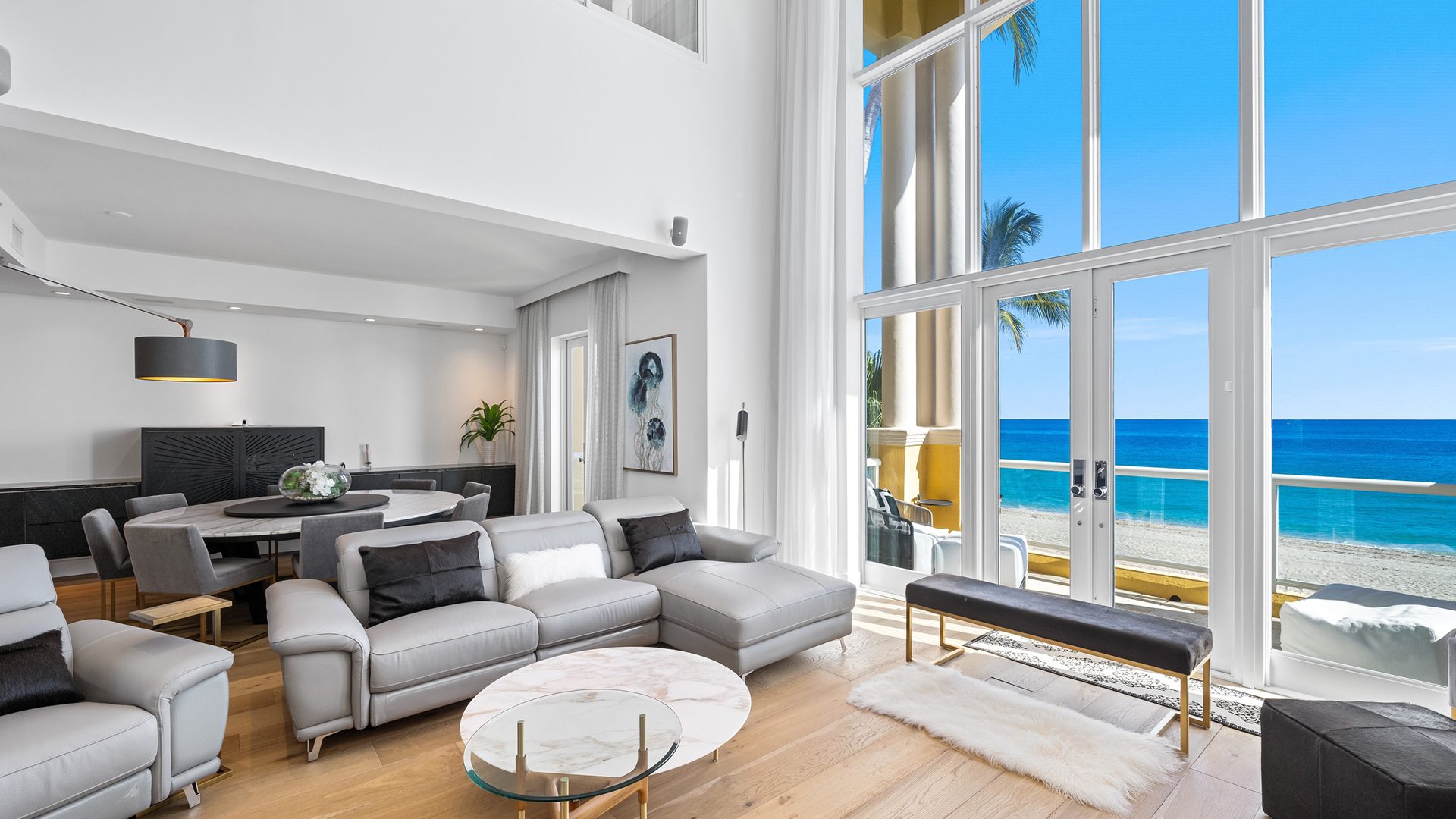 Luxury Oceanfront Villa IV at The Palms The Palms Condominiums Living Area 1