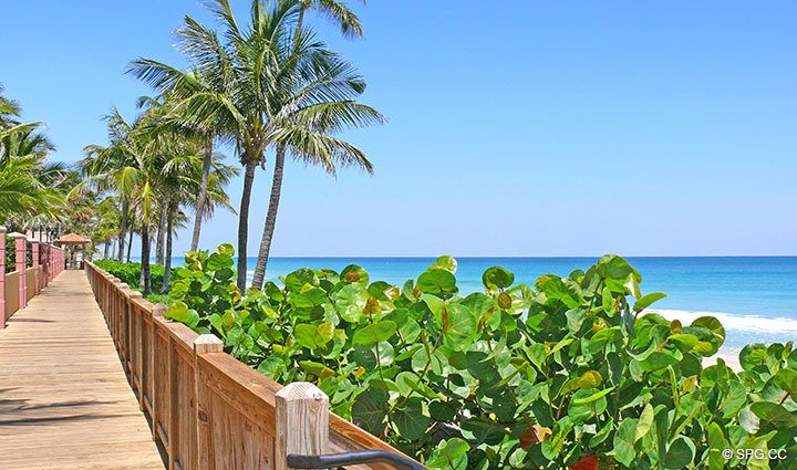 Beachfront Boardwalk at The Palms, Luxury Oceanfront Condominiums Fort Lauderdale, Florida 33305