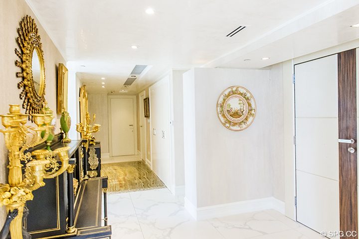 Entry into Residence 1106 at Acqualina, Luxury Oceanfront Condominiums in Sunny Isles Beach, Florida 33160